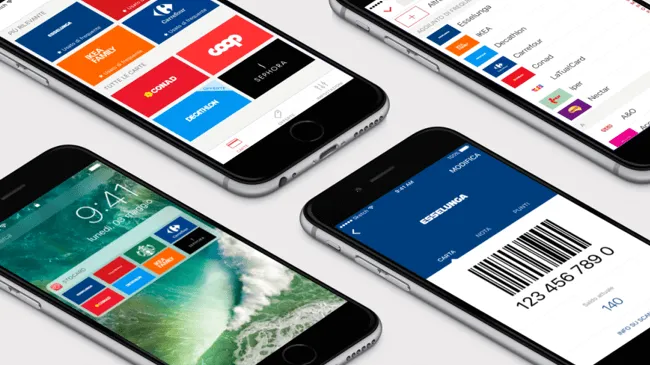 klantkaarten op smartphone