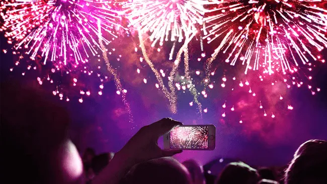 vuurwerk foto maken